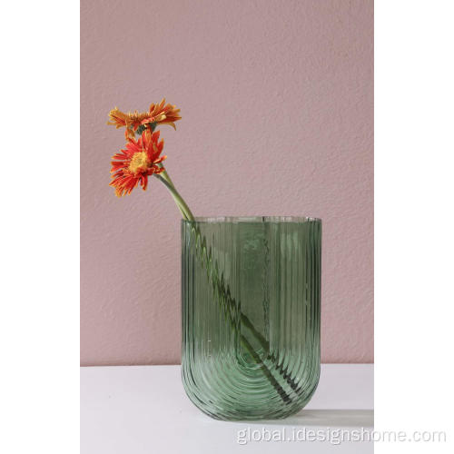 Large Crystal Plant Terrarium Vase Trendy U-shaped Glass Vase Factory